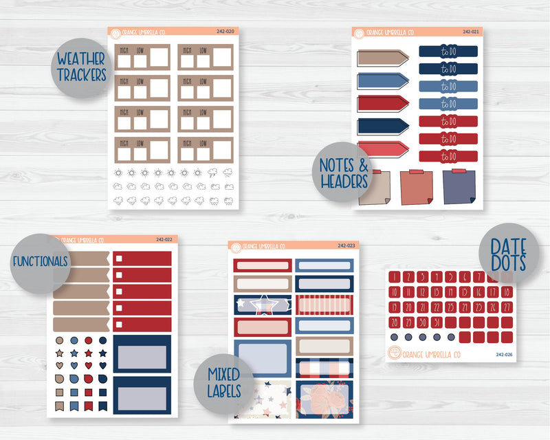CLEARANCE | Weekly Add-On Planner Kit Stickers | Land That I Love 242-011