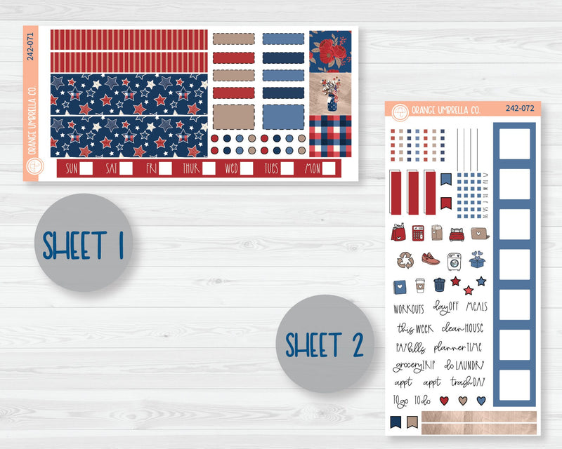 CLEARANCE | Hobonichi Weeks Planner Kit Stickers | Land That I Love 242-071