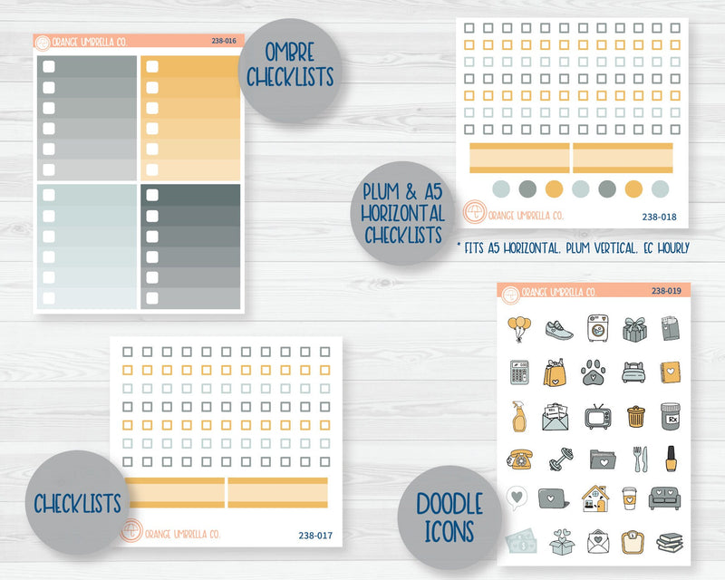 CLEARANCE | Weekly Add-On Planner Kit Stickers | Innocent 238-011