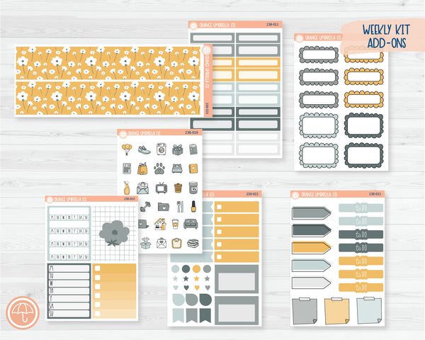 CLEARANCE | Weekly Add-On Planner Kit Stickers | Innocent 238-011