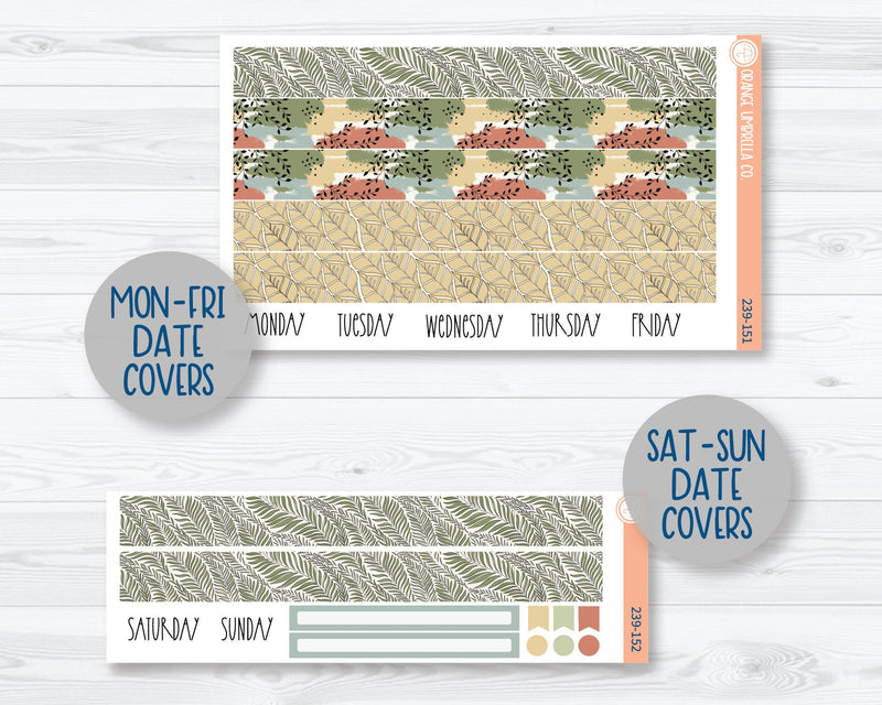 7x9 Plum Daily Planner Kit Stickers | Welcome to the Jungle 239-151