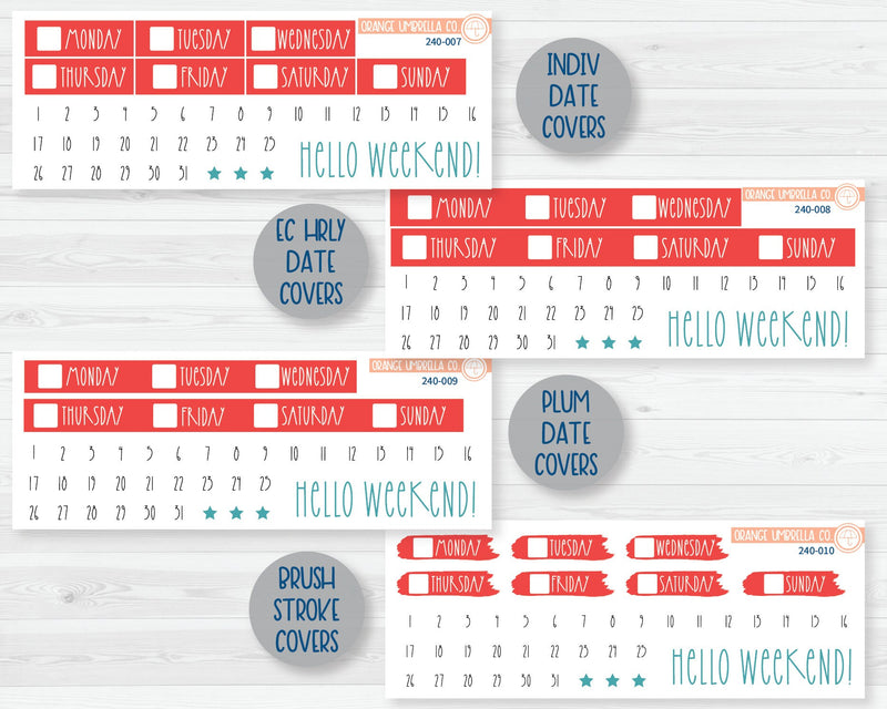 Weekly Planner Kit Stickers | Sun-Ripened 240-001