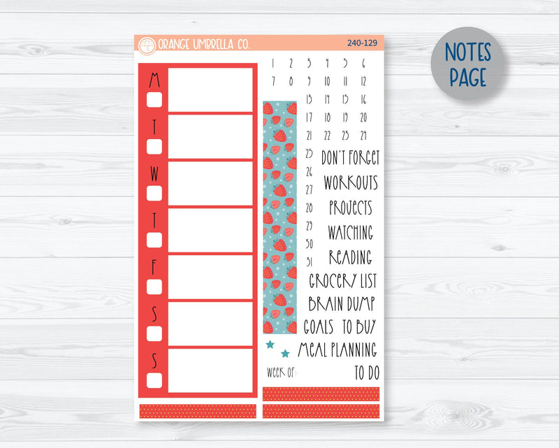 CLEARANCE | A5 Daily Duo Planner Kit Stickers | Sun-Ripened 240-121