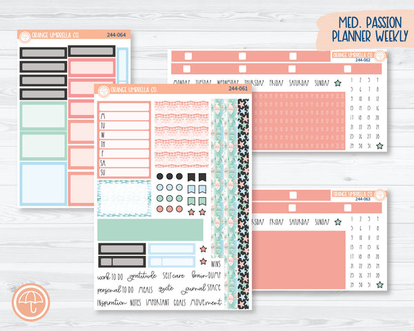 CLEARANCE | 7x9 Passion Weekly Planner Kit Stickers | Underwater 244-061