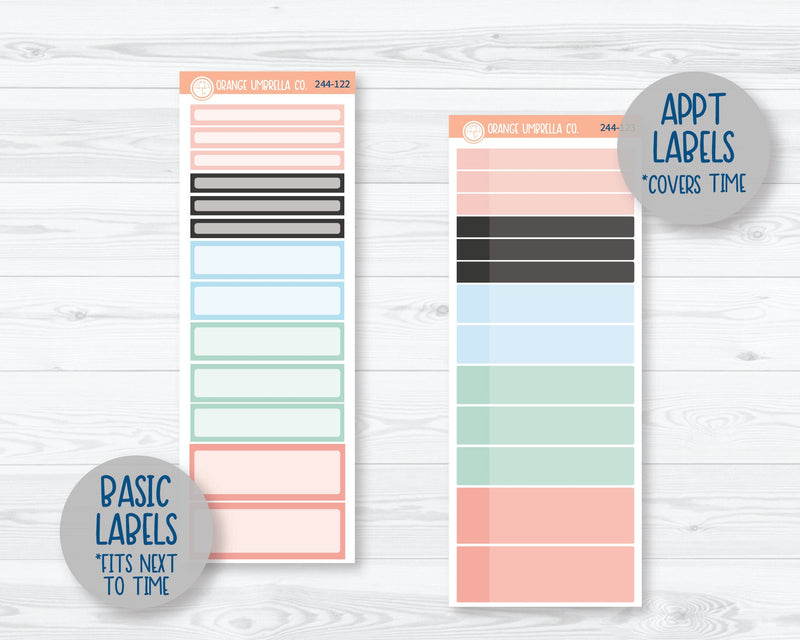 CLEARANCE | A5 Daily Duo Planner Kit Stickers | Underwater 244-121