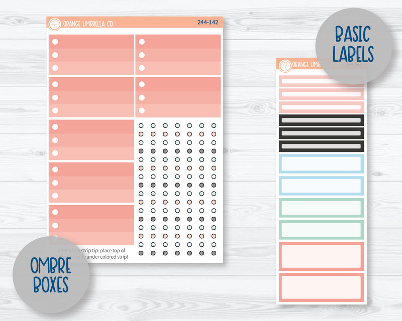 A5 Plum Daily Planner Kit Stickers | Underwater 244-141