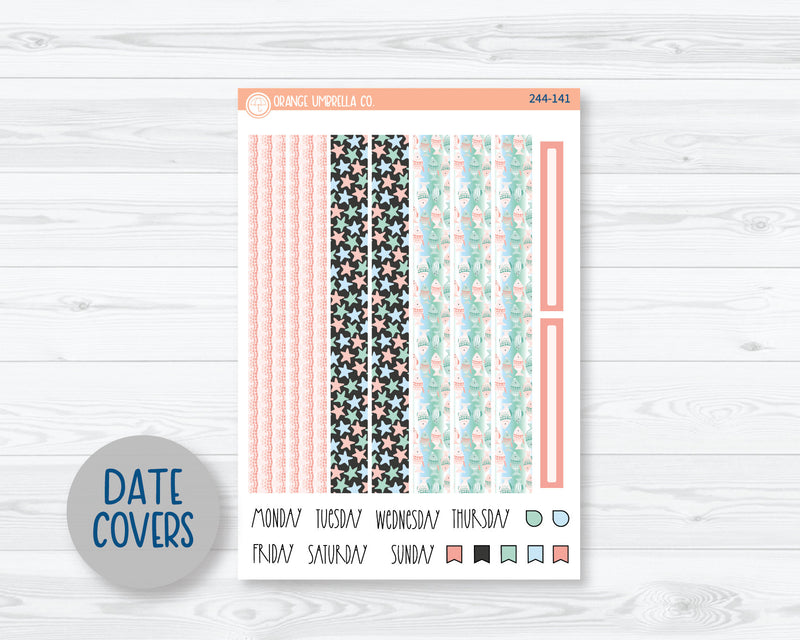 A5 Plum Daily Planner Kit Stickers | Underwater 244-141