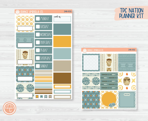 CLEARANCE | TPC Nation Planner Kit Stickers | Tiki Hut 246-031