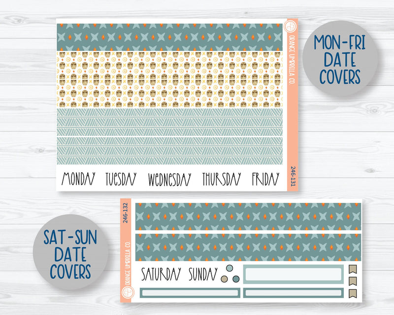 7x9 Daily Duo Planner Kit Stickers | Tiki Hut 246-131