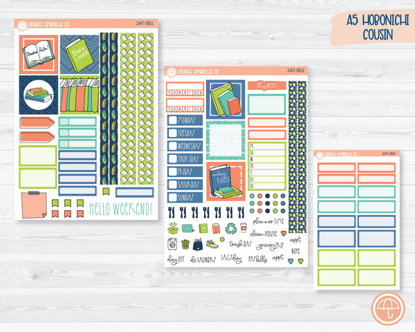Hobonichi Cousin Planner Kit Stickers | Page Turner 247-051