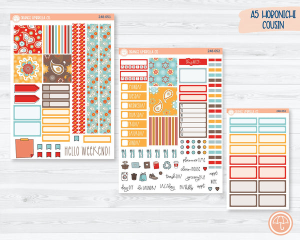 CLEARANCE | Hobonichi Cousin Planner Kit Stickers | Sassy 248-051