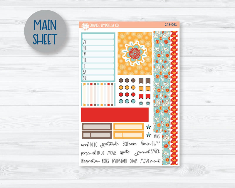 CLEARANCE | 7x9 Passion Weekly Planner Kit Stickers | Sassy 248-061