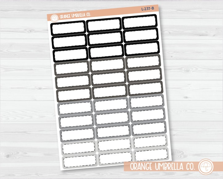 Stitched Appointment Planner Stickers - 1/3 Box | L-237