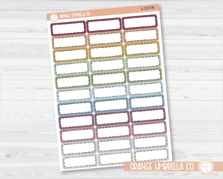 Stitched Appointment Planner Stickers - 1/3 Box | L-237