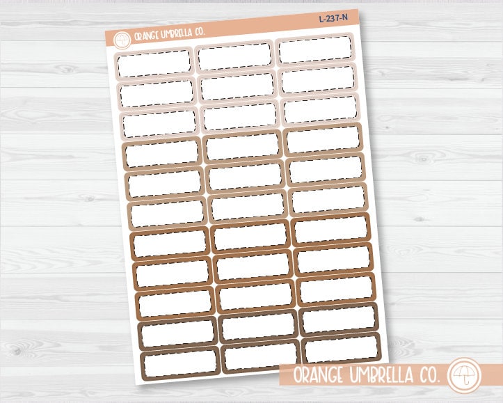 Stitched Appointment Planner Stickers - 1/3 Box | L-237