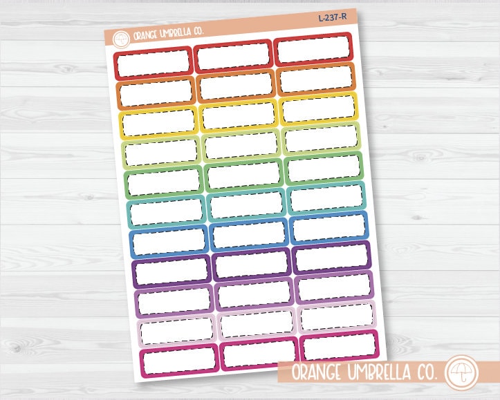 Stitched Appointment Planner Stickers - 1/3 Box | L-237