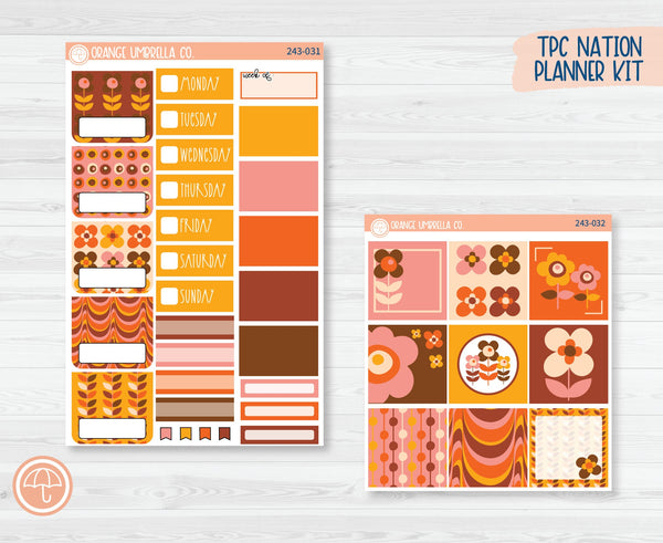 CLEARANCE | TPC Nation Planner Kit Stickers | Flower Child 243-031