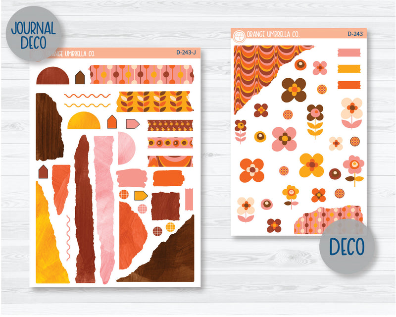 Flower Child Kit Deco Planner Stickers | D-243