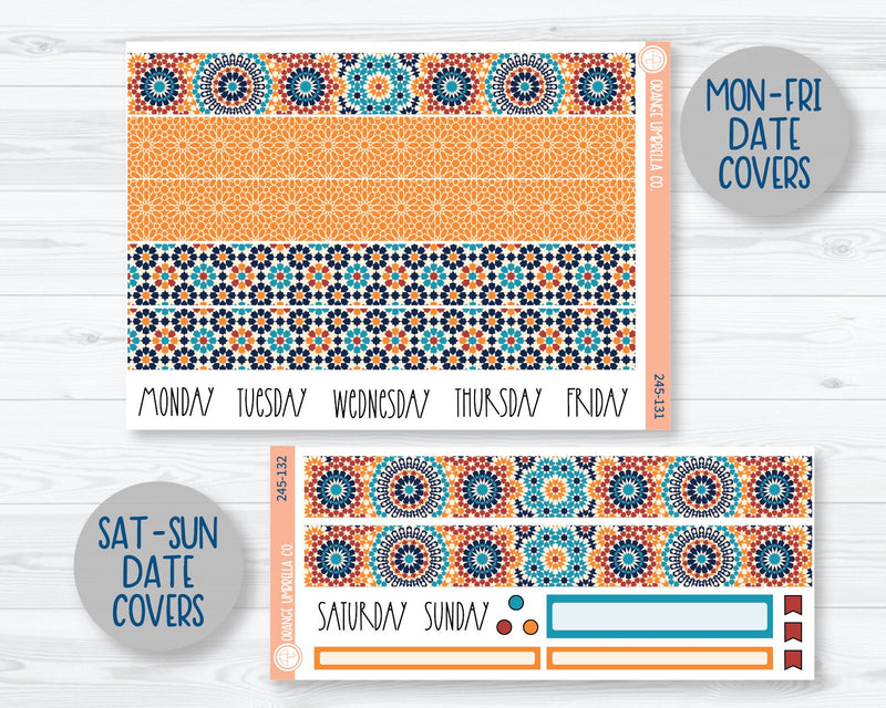 7x9 Daily Duo Planner Kit Stickers | Moroccan Courtyard 245-131