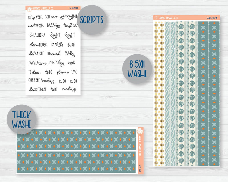 Weekly Add-On Planner Kit Stickers | Tiki Hut 246-011