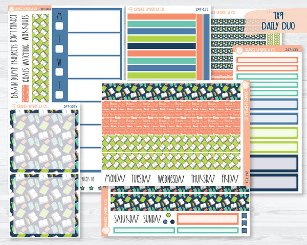 7x9 Daily Duo Planner Kit Stickers | Page Turner 247-131