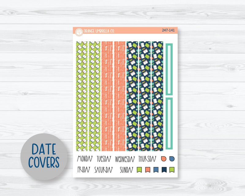 CLEARANCE | A5 Plum Daily Planner Kit Stickers | Page Turner 247-141