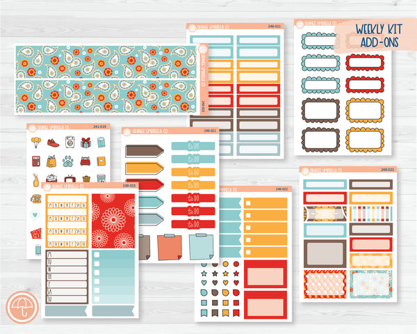 CLEARANCE | Weekly Add-On Planner Kit Stickers | Sassy 248-011