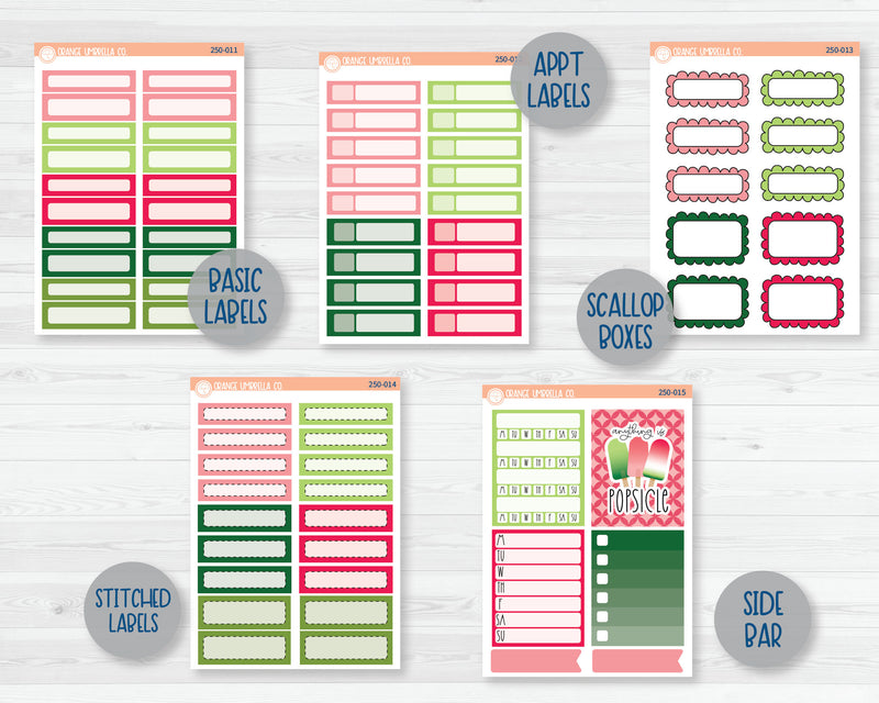 Weekly Add-On Planner Kit Stickers | Sweet Summer Treat 250-011