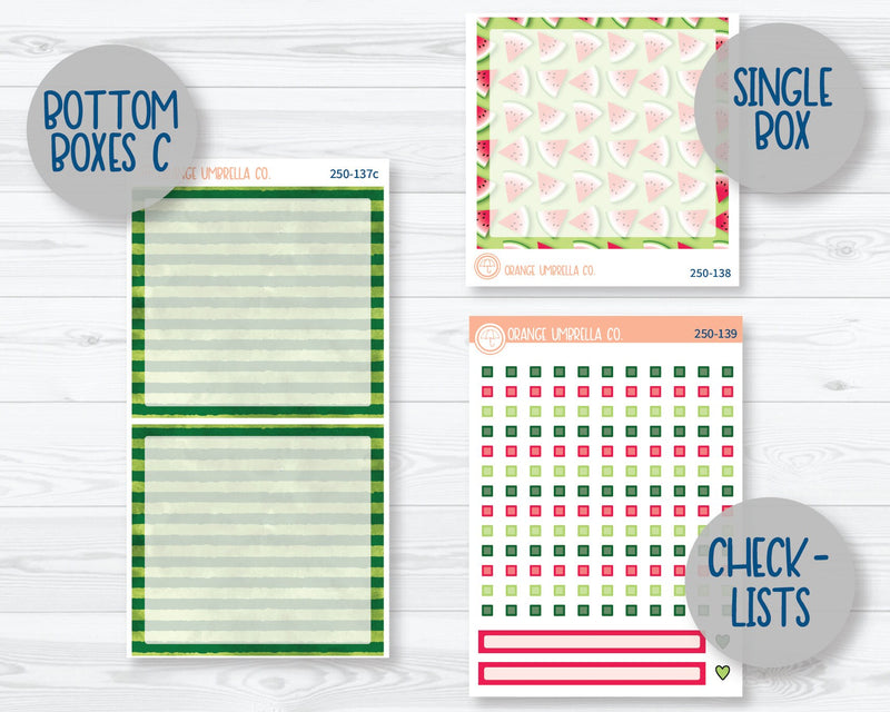 7x9 Daily Duo Planner Kit Stickers | Sweet Summer Treat 250-131