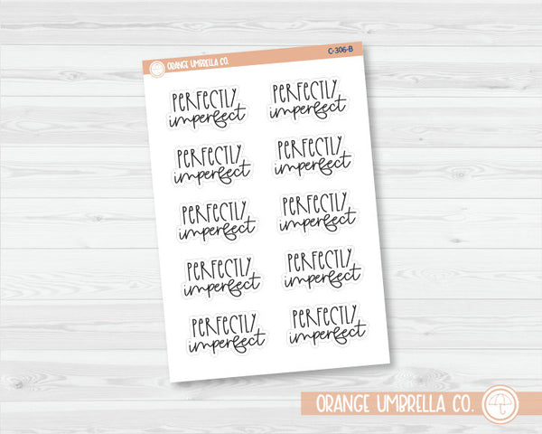 CLEARANCE | Perfectly Imperfect Quote Planner Stickers | FC12 | C-306-B