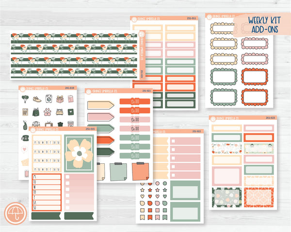 Weekly Add-On Planner Kit Stickers | Petals 251-011