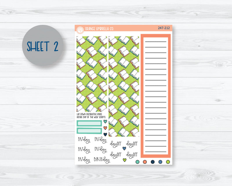 A5 Plum Monthly Planner Kit Stickers | Page Turner 247-211