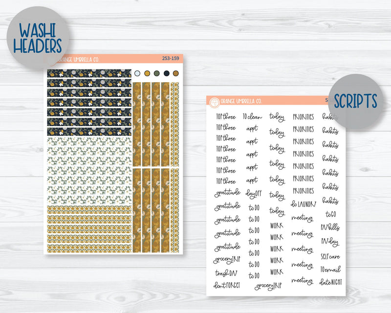 7x9 Plum Daily Planner Kit Stickers | Wishful 253-151