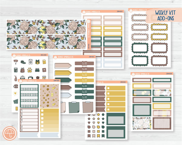 Weekly Add-On Planner Kit Stickers | Hazelwood 254-011