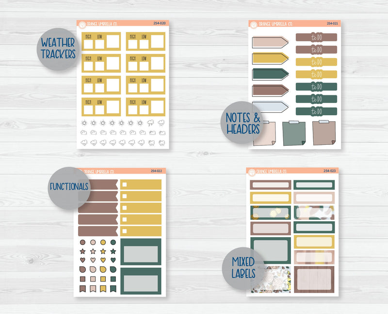 Weekly Add-On Planner Kit Stickers | Hazelwood 254-011