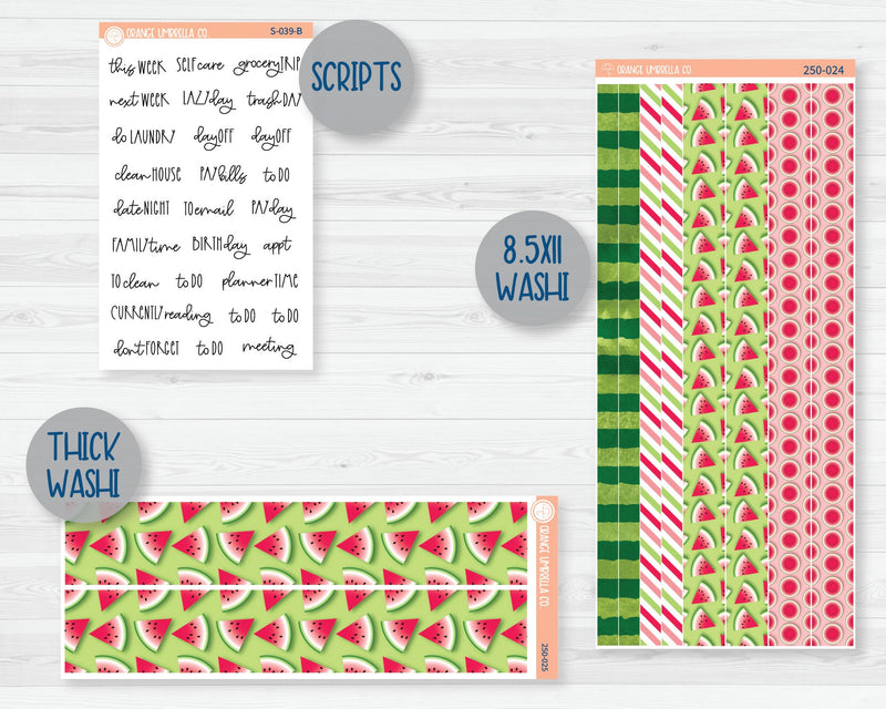 Weekly Add-On Planner Kit Stickers | Sweet Summer Treat 250-011