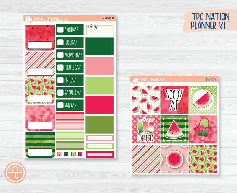TPC Nation Planner Kit Stickers | Sweet Summer Treat 250-031
