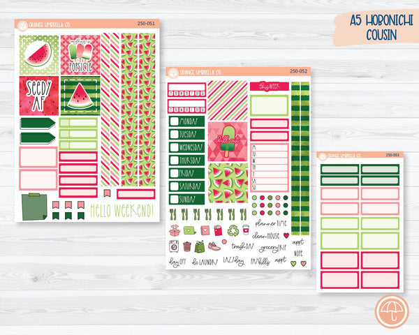Hobonichi Cousin Planner Kit Stickers | Sweet Summer Treat 250-051