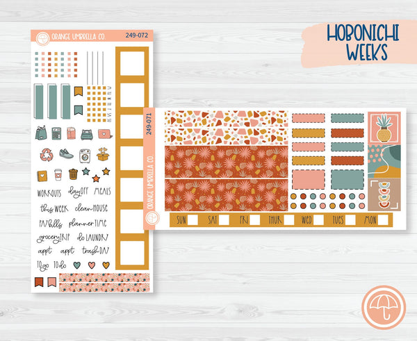 CLEARANCE | Hobonichi Weeks Planner Kit Stickers | Tropical Escape 249-071