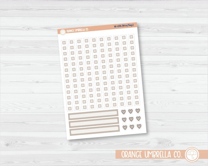 A5 Daily Duo Checklist Strip Planner Stickers | Wildflower Palette | W-094-099