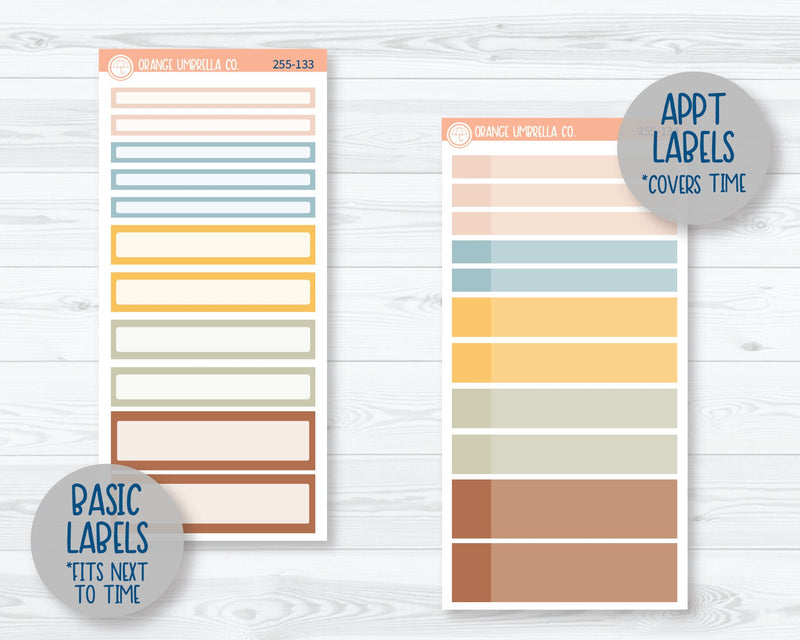 CLEARANCE | 7x9 Daily Duo Planner Kit Stickers | Sun-Drenched 255-131