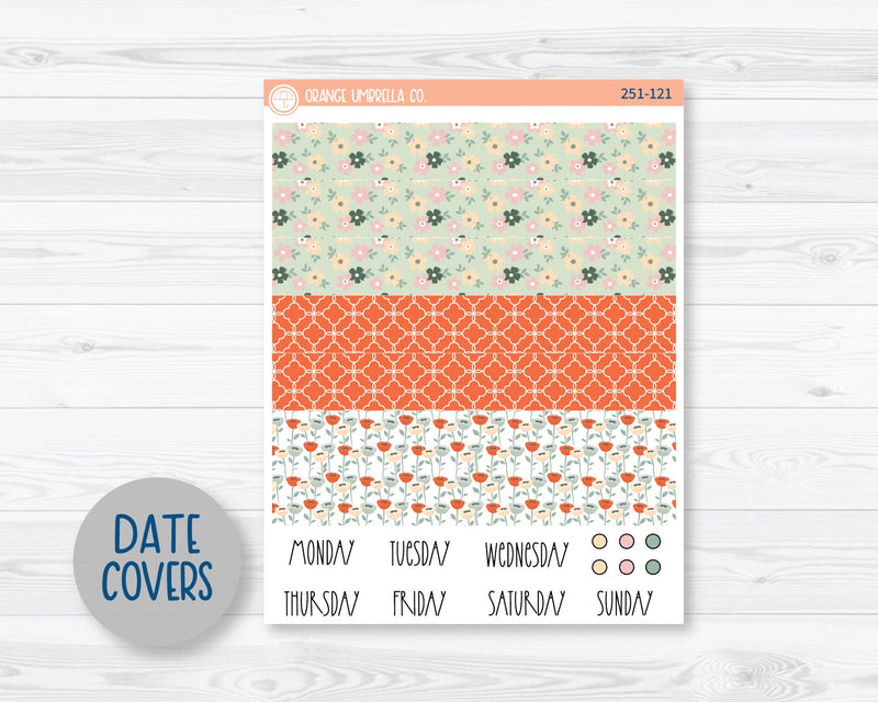 A5 Daily Duo Planner Kit Stickers | Petals 251-121