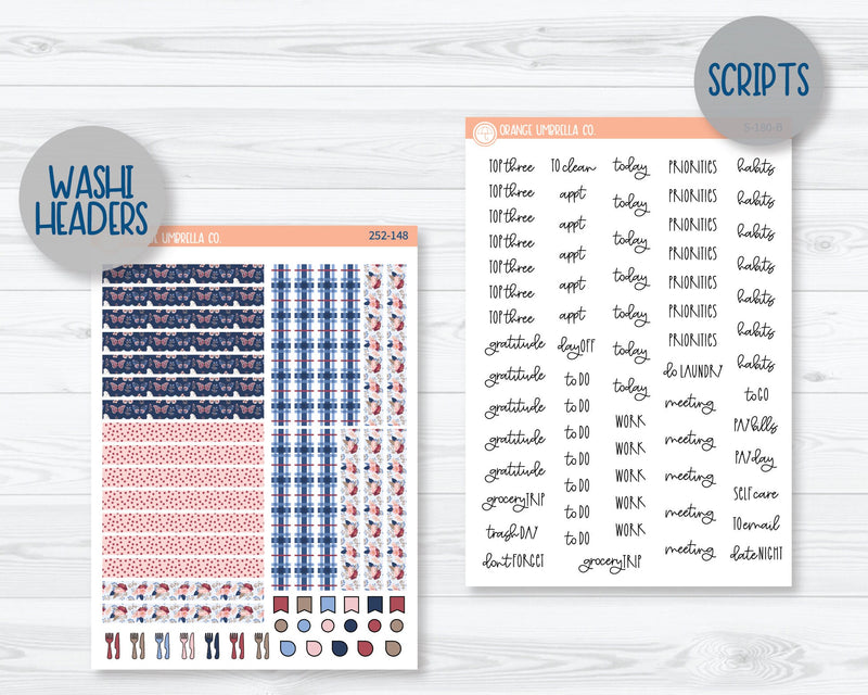A5 Plum Daily Planner Kit Stickers | Almost Autumn 252-141
