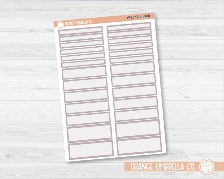 CLEARANCE | A5 Daily Duo Label Planner Stickers | Wildflower Palette | W-107-112