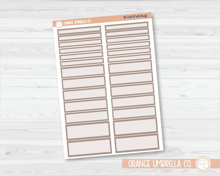 CLEARANCE | A5 Daily Duo Label Planner Stickers | Wildflower Palette | W-107-112