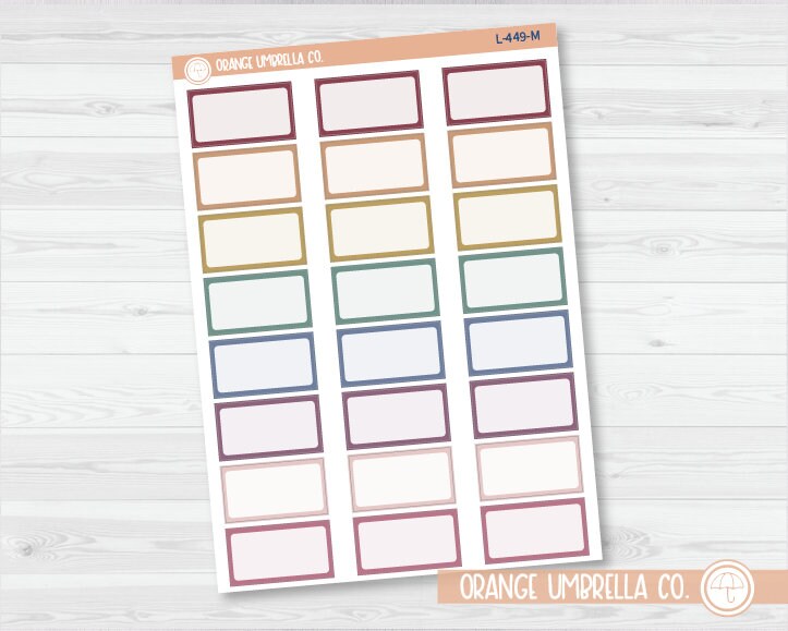 Hobonichi Half Box Basic Planner Stickers | L-449