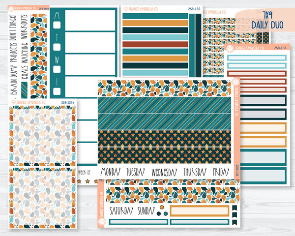7x9 Daily Duo Planner Kit Stickers | Aquatica 258-131