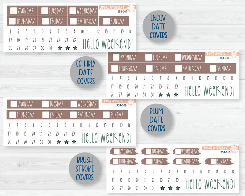 Weekly Planner Kit Stickers | Hazelwood 254-001