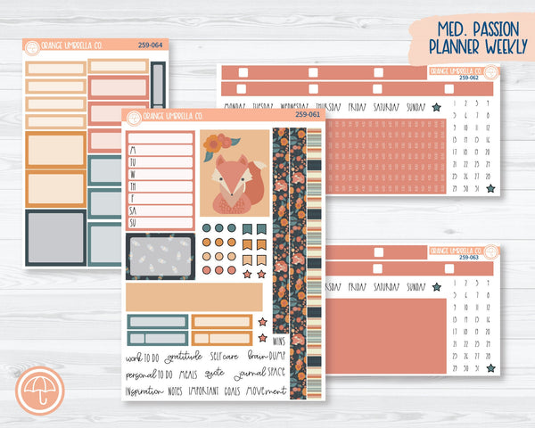 7x9 Passion Weekly Planner Kit Stickers | Feisty Fox 259-061