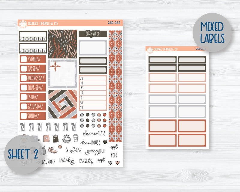 Hobonichi Cousin Planner Kit Stickers | Sophisticated 260-051
